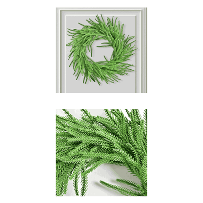 Premium Norfolk Pine Garland & Wreath | Joyful Greenery & Holiday Outdoor Decor