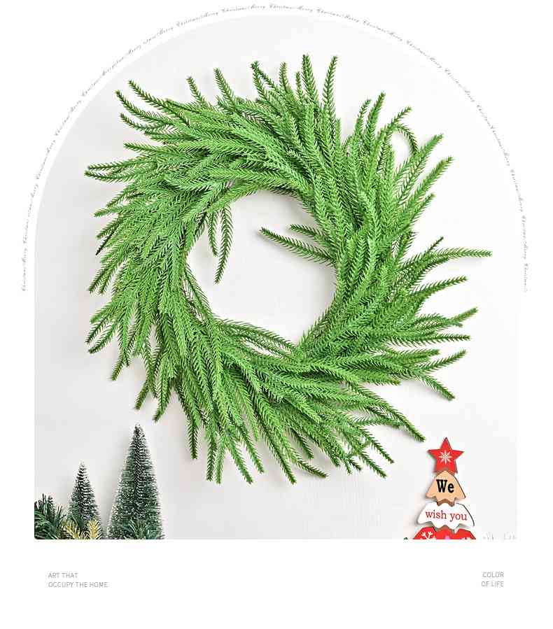 Premium Norfolk Pine Garland & Wreath | Joyful Greenery & Holiday Outdoor Decor