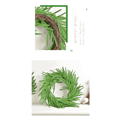 Premium Norfolk Pine Garland & Wreath | Joyful Greenery & Holiday Outdoor Decor