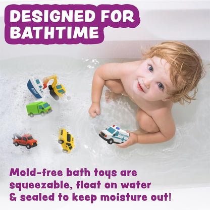 Light Up Bath Toys for Toddlers 1-3 (6 Pack)