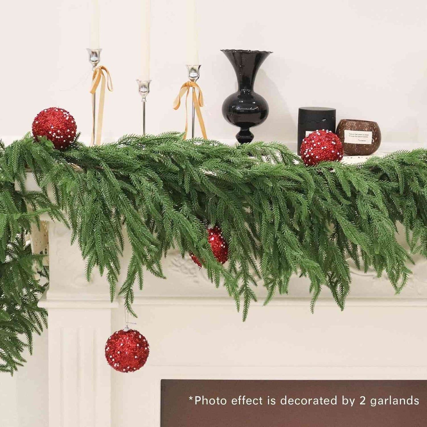 Premium Norfolk Pine Garland & Wreath | Joyful Greenery & Holiday Outdoor Decor