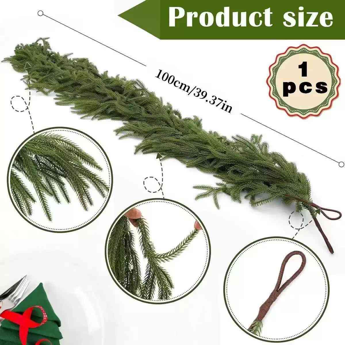 Premium Norfolk Pine Garland & Wreath | Joyful Greenery & Holiday Outdoor Decor
