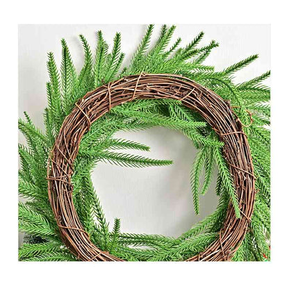 Premium Norfolk Pine Garland & Wreath | Joyful Greenery & Holiday Outdoor Decor