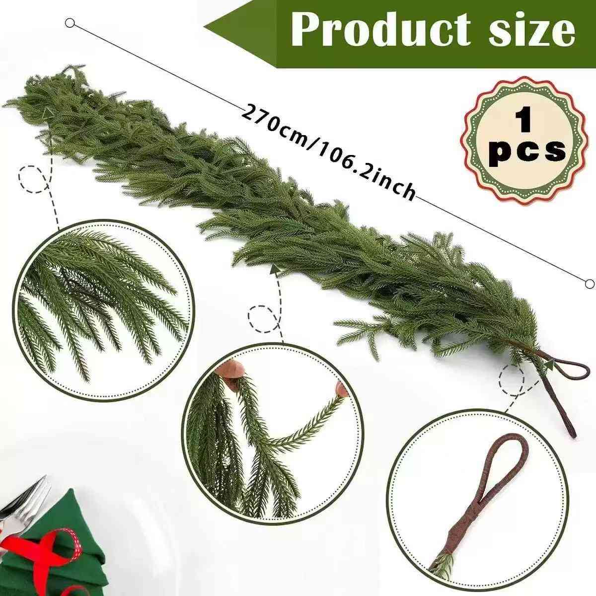 Premium Norfolk Pine Garland & Wreath | Joyful Greenery & Holiday Outdoor Decor