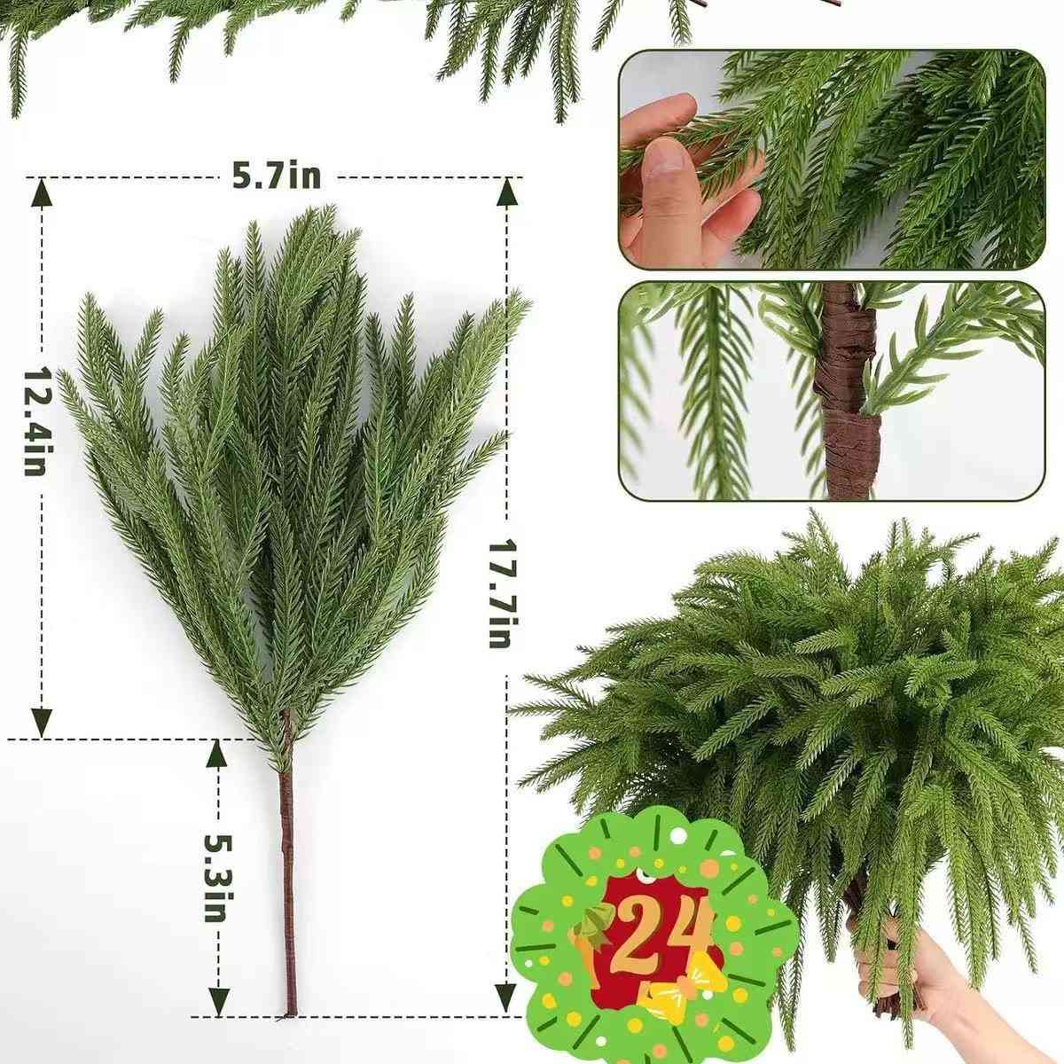 Premium Norfolk Pine Garland & Wreath | Joyful Greenery & Holiday Outdoor Decor